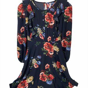 Xhilaration Women's Navy Floral Dress Size XS